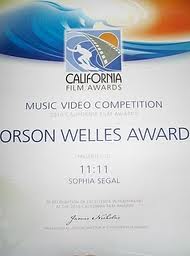 Sophia Segal Orson Welles Award for 11:11 Music Video