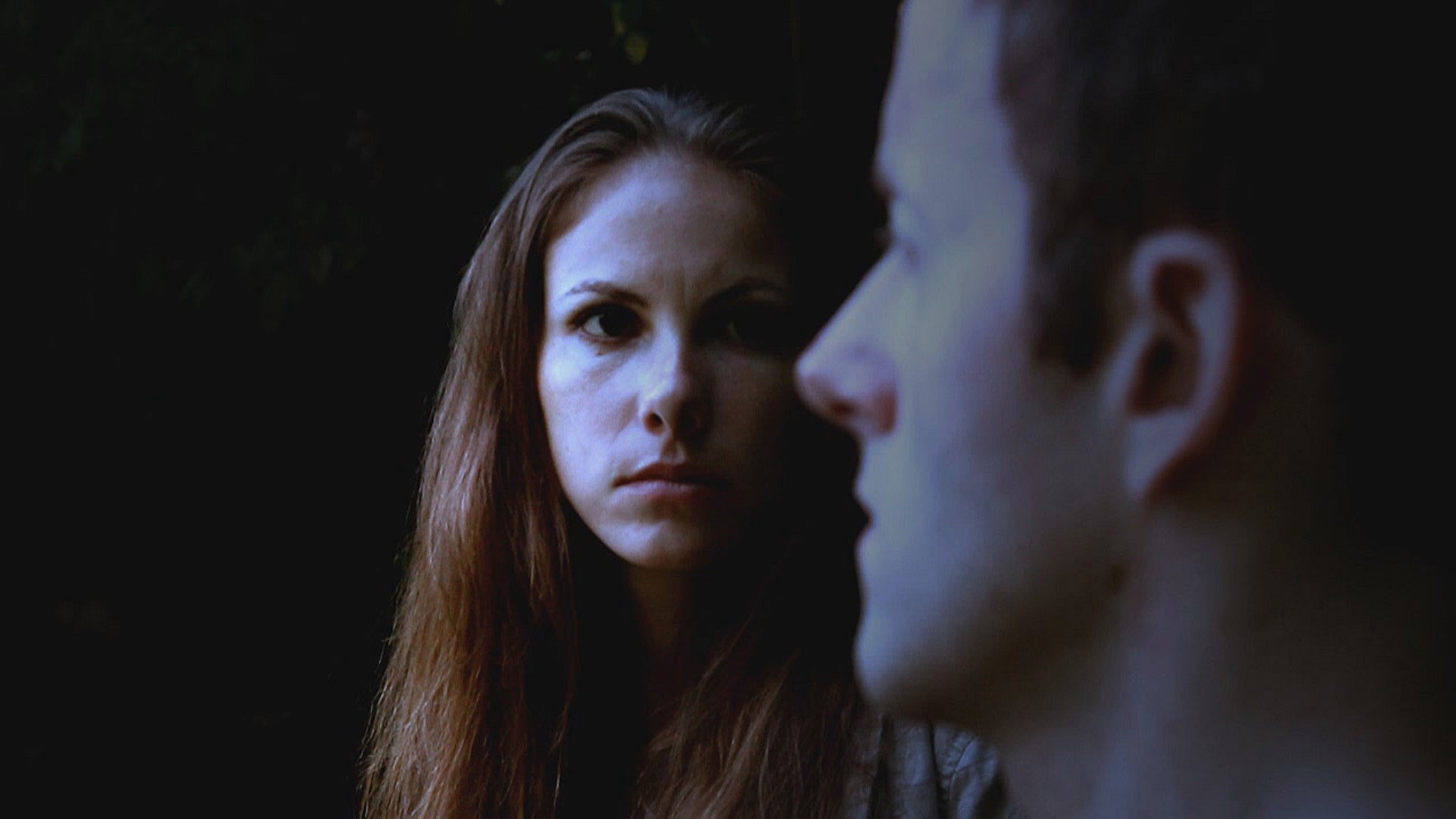 Leah Kellar and Dave McRae in the short psychological film Drifting Sleep