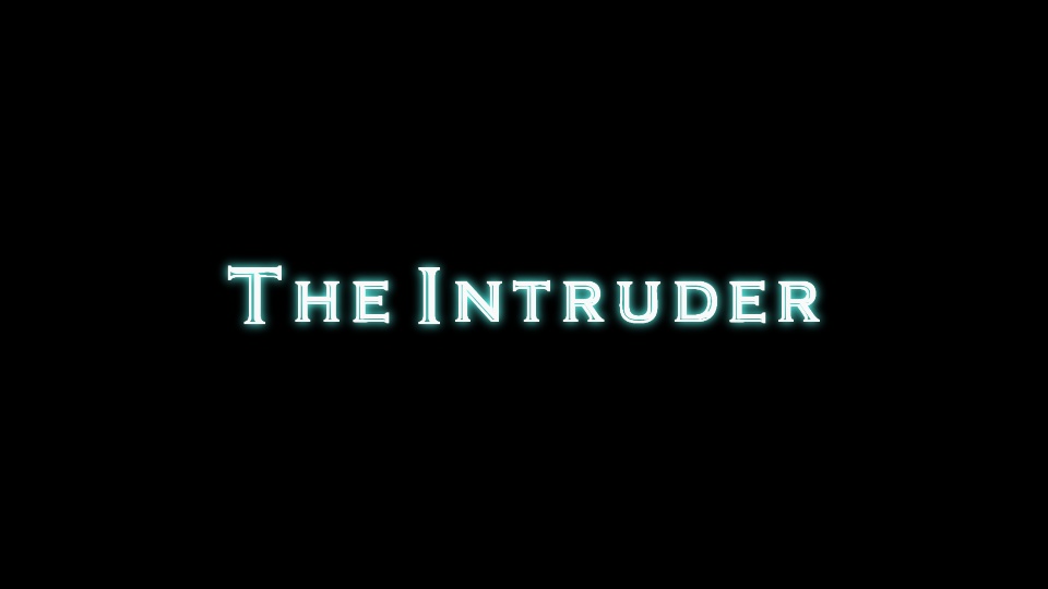 The Intruder title from the short film