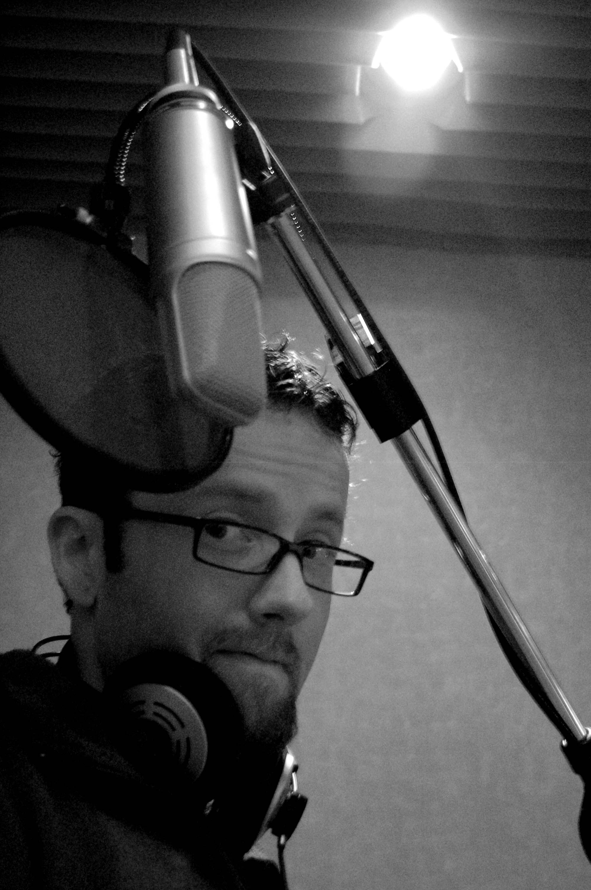 Dave McRae in studio