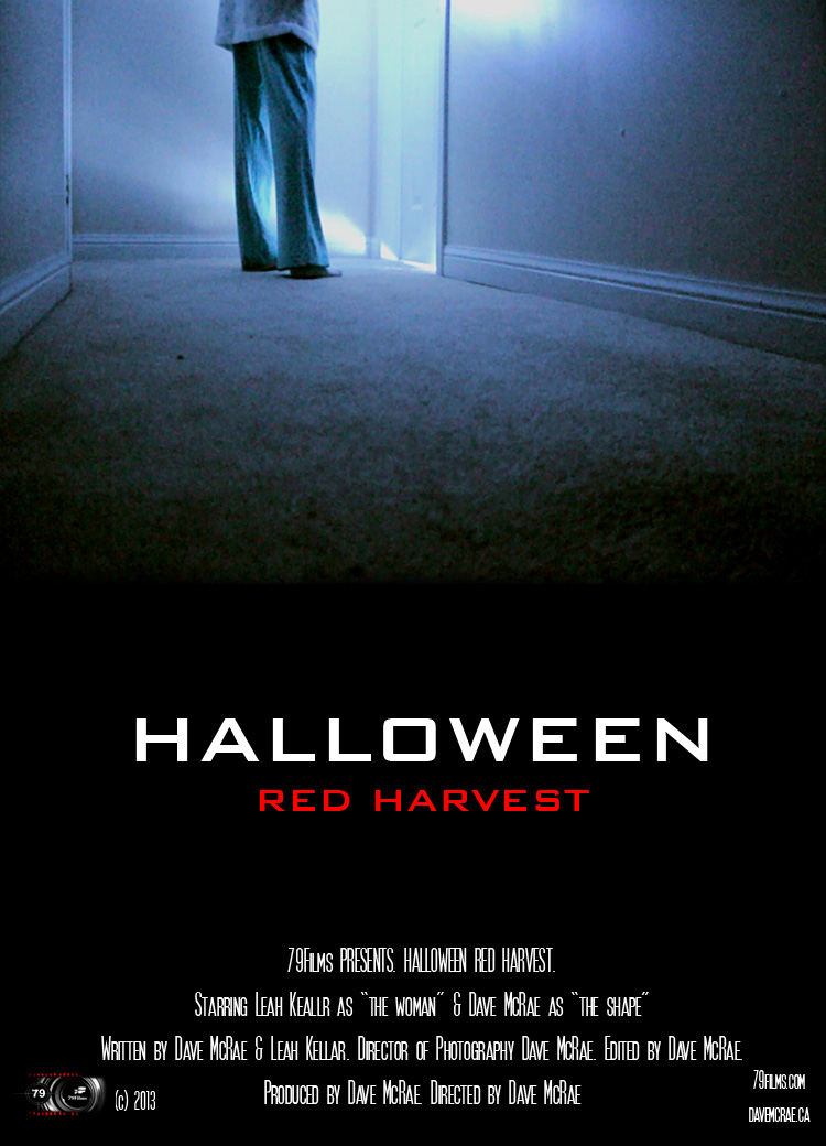 Halloween Red Harvest Official poster. Directed by Dave McRae