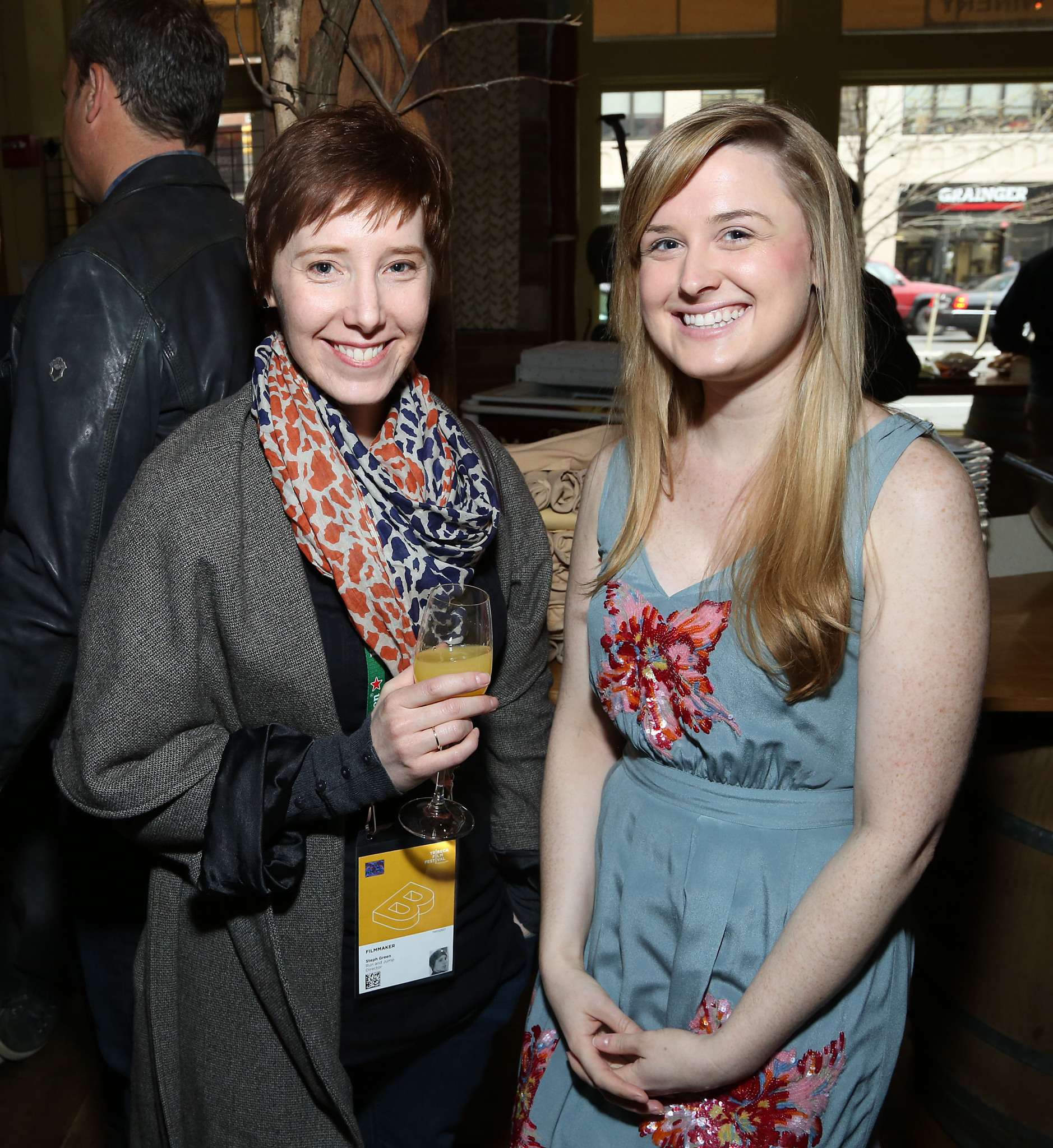 Steph Green (L) and Erica Cusumano attend the Directors Brunch during the 2013 Tribeca Film Festival on April 23, 2013 in New York City.