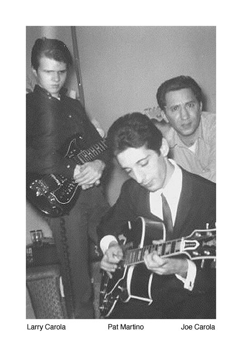 from back int he 60's, jazz jammin in our livingroom, my brother Larry, my dad, and his young friend Pat Martino, legendary jazz guitarist.