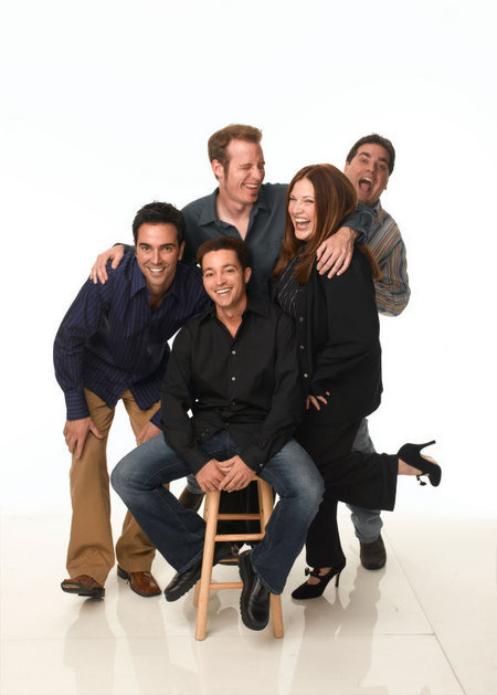 Ringers creative team publicity photo. (l to r) Jeff Marchelletta, Josh Mandel, Cliff Broadway, Carlene Cordova and Danny Lukic