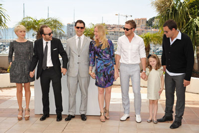 (L-R) Actress Michelle Williams, director Derek Cianfrance, producer Alex Orlovsky, producer Lynette Howell, actor Ryan Gosling, actress Faith Wladyka and producer Jamie Patricof attend the 'Blue Valentine' Photo Call held at the Palais des Festivals during the 63rd Annual International Cannes Film Festival on May 18, 2010 in Cannes, France.