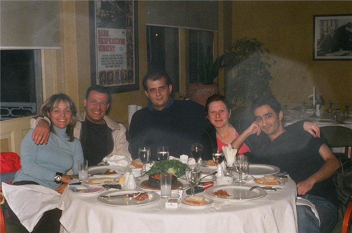 D. Daniel Vujic with IFR staff at the Orient Express restaurant Istanbul Turkey 2005