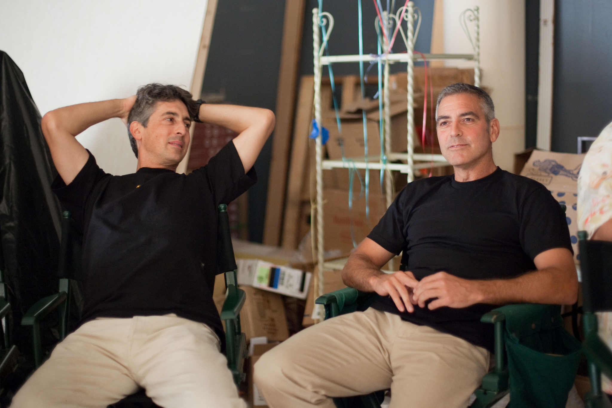 Still of George Clooney and Alexander Payne in Paveldetojai (2011)