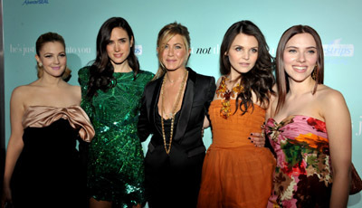 Jennifer Aniston, Drew Barrymore, Jennifer Connelly, Ginnifer Goodwin and Scarlett Johansson at event of He's Just Not That Into You (2009)