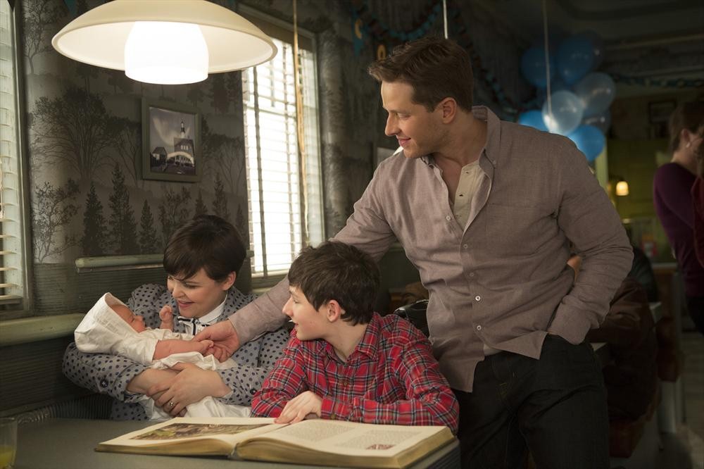Still of Ginnifer Goodwin, Jared Gilmore and Josh Dallas in Once Upon a Time (2011)