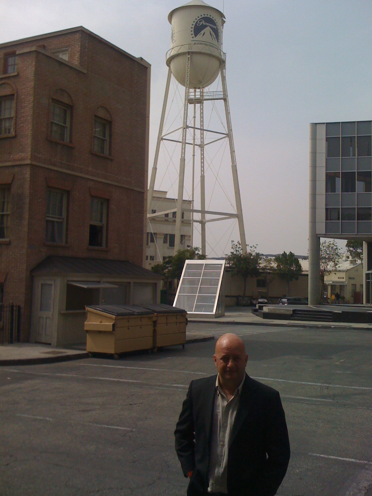 On back lot at Paramount, March 2012.
