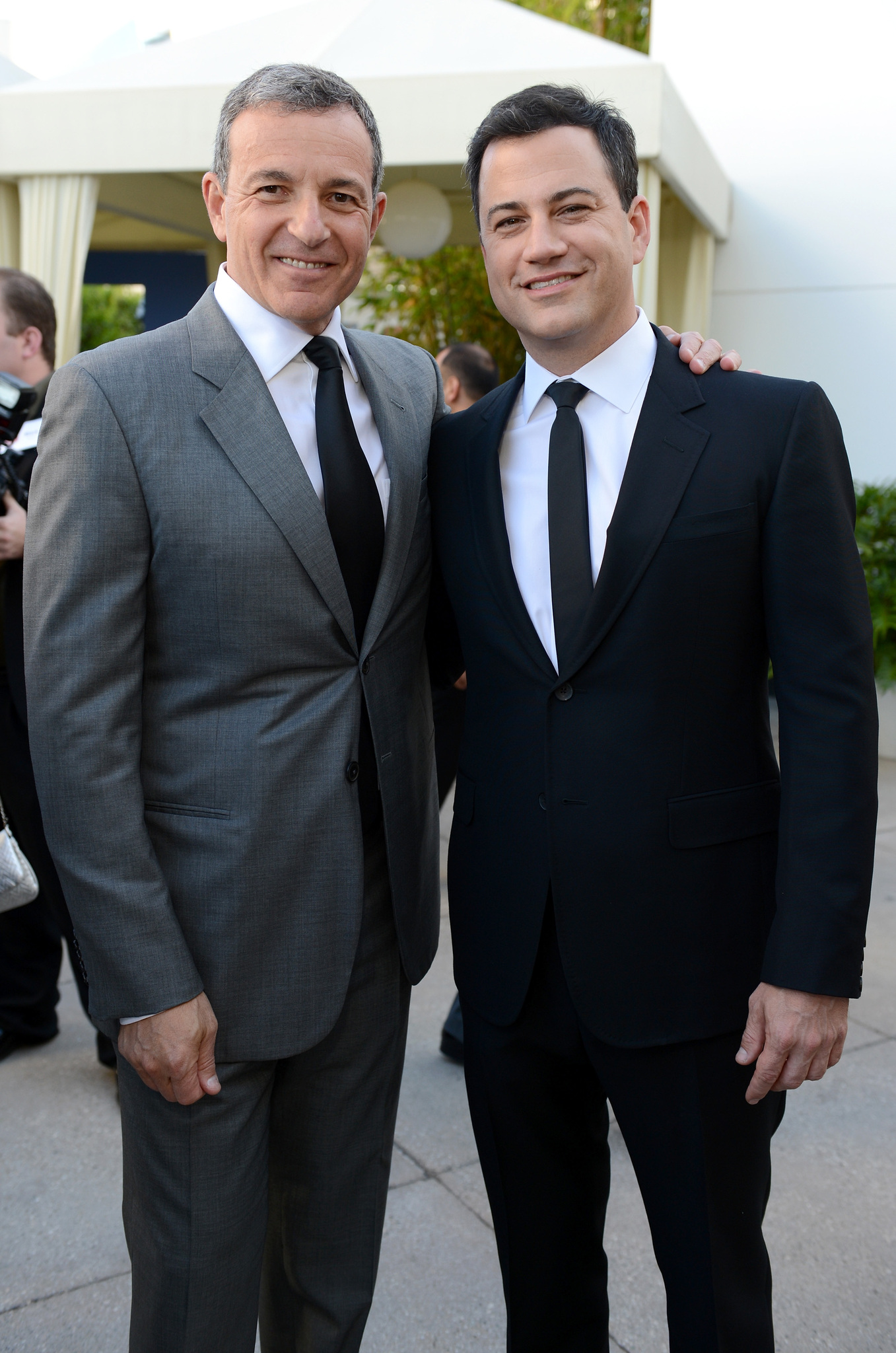 Jimmy Kimmel and Robert A. Iger
