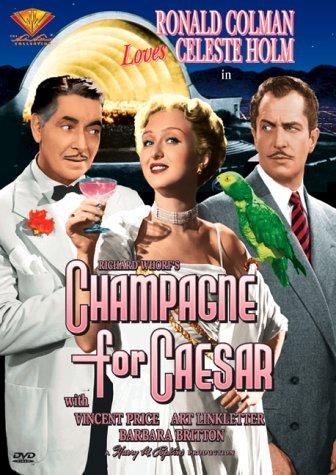Vincent Price, Celeste Holm and Ronald Colman in Champagne for Caesar (1950)