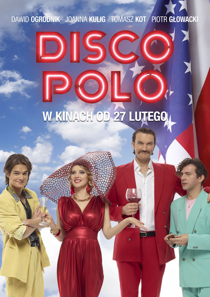 Piotr Glowacki, Tomasz Kot, Joanna Kulig and Dawid Ogrodnik in Disco Polo (2015)