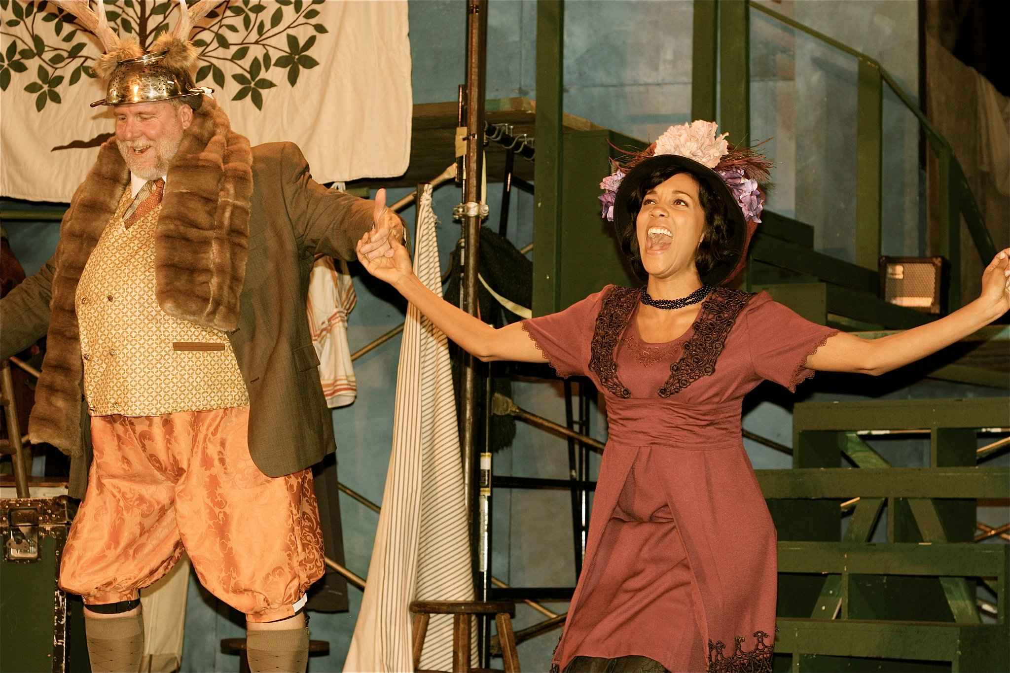 Aisha Kabia & Danny Campbell in the Independent Shakespeare Co. production of 