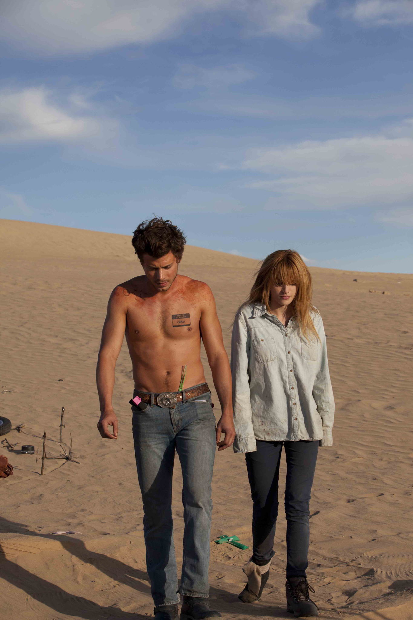 Still of Bella Thorne and François Arnaud in Big Sky (2015)