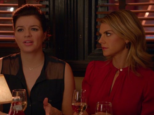 Still of Casey Wilson and Eliza Coupe in Happy Endings (2011)