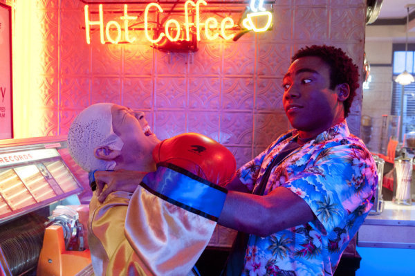 Still of Ken Jeong and Donald Glover in Community (2009)