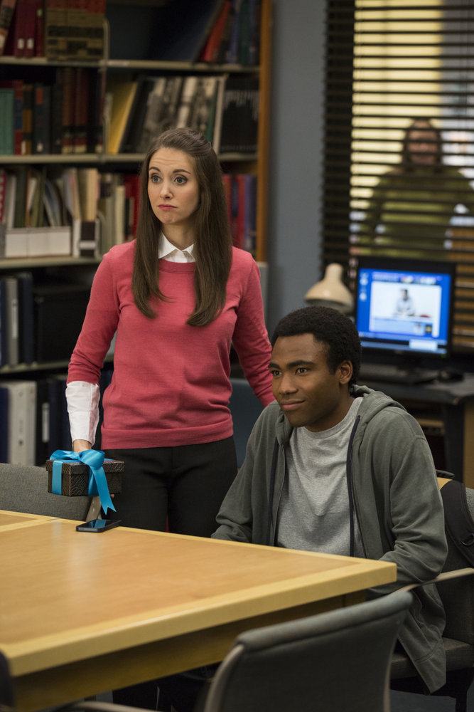 Still of Alison Brie and Donald Glover in Community: Geothermal Escapism (2014)