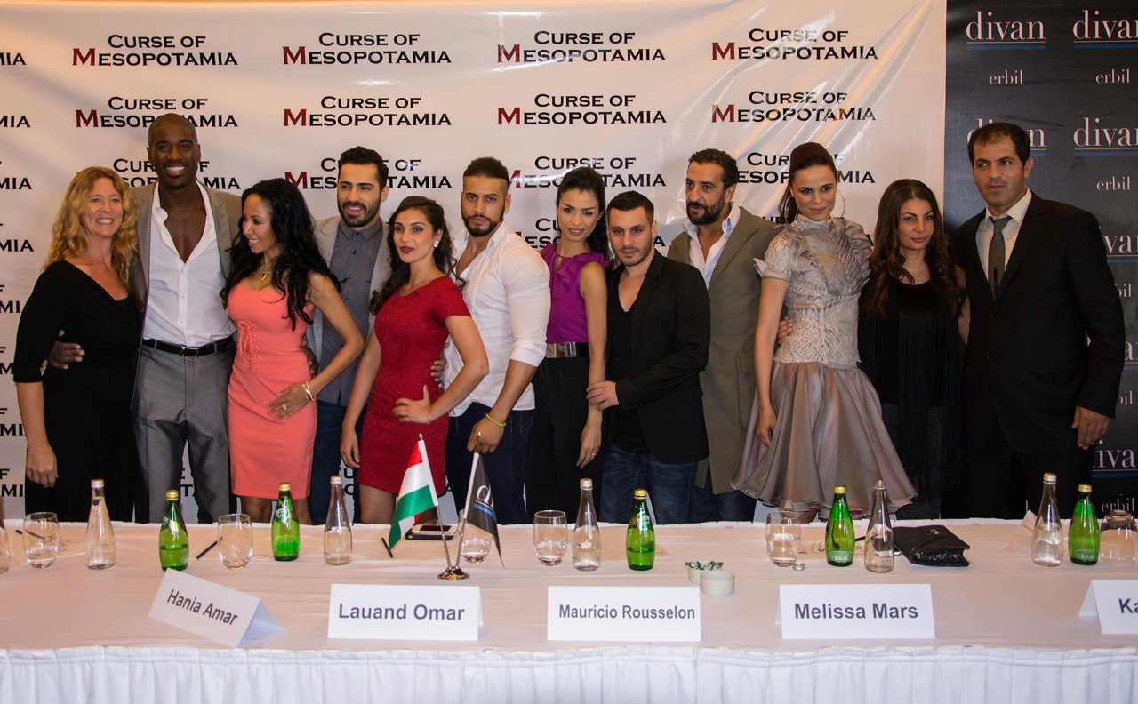 Cast, Director, and Producer of The Curse of Mesopotamia at Erbil Press Conference