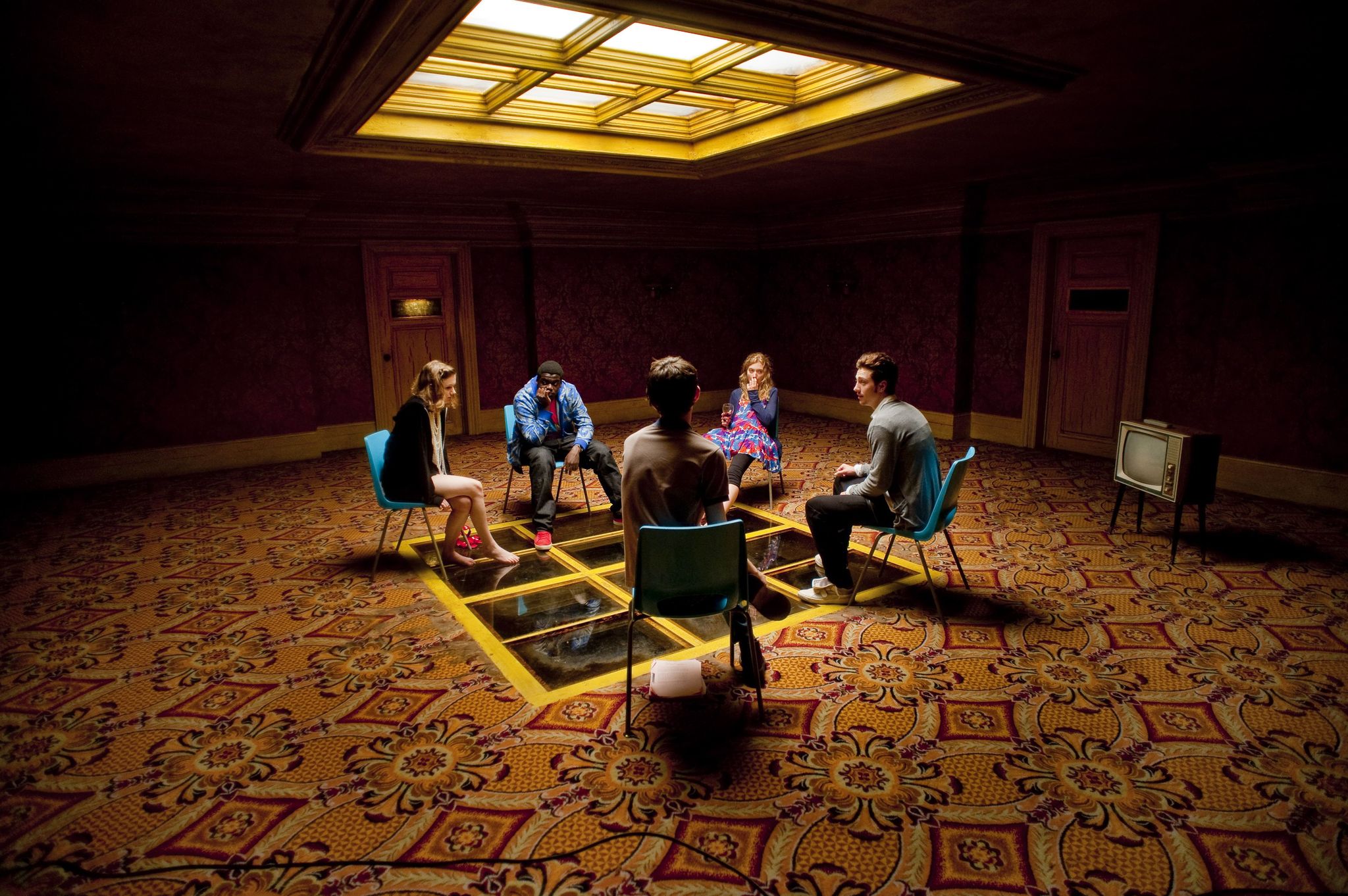 Still of Matthew Beard, Imogen Poots, Daniel Kaluuya and Hannah Murray in Chatroom (2010)