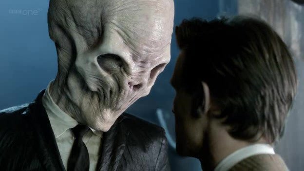 The Silence (Marnix Van Den Broeke) vs The Doctor (Matt Smith) in Doctor Who, The Impossible Astronaut