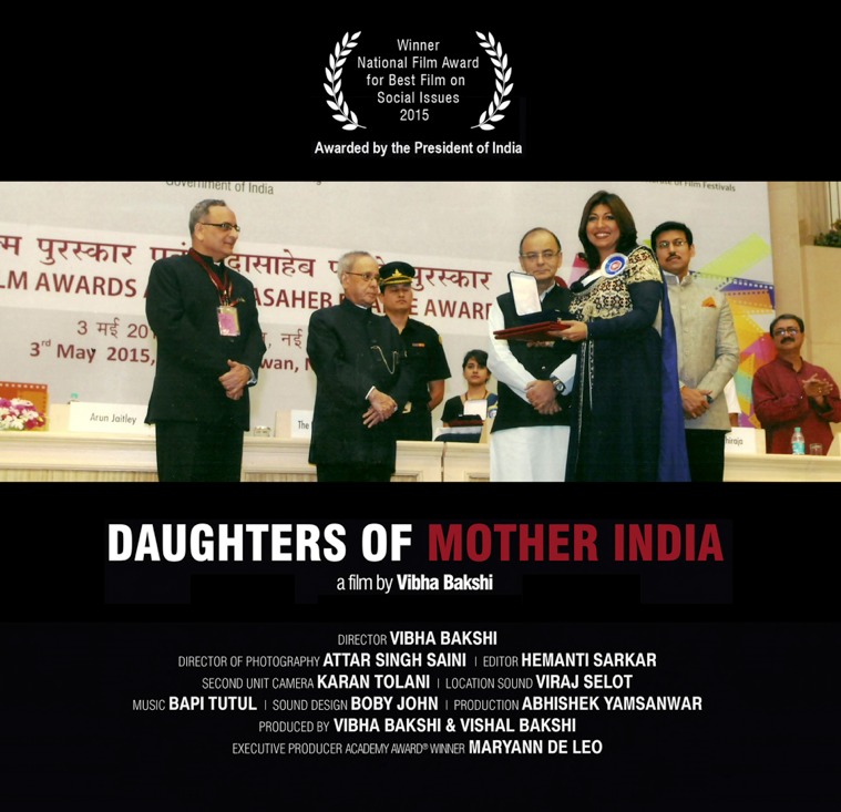 The entire film team of 'Daughters of Mother India' is overwhelmed at receiving the highest honour in Indian films by President of India.