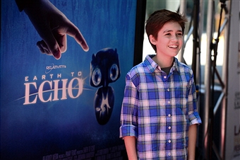 Actor Preston Bailey arrives at the premiere of Earth to Echo Los Angeles, Ca. June 14, 2014