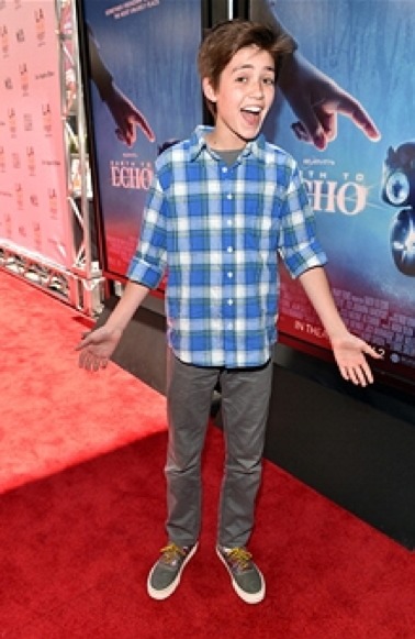 Actor Preston Bailey arrives at the premiere of Earth to Echo Los Angeles, Ca. June 14, 2014