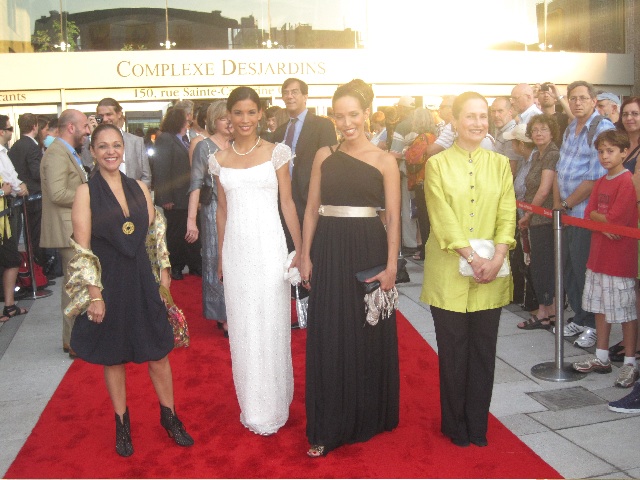 Margarita Cadenas, Danay Garcia, Arlette Torres and Pilar Arteaga at the Eternal Aches world premie. At the Montreal Film Festival 2011.