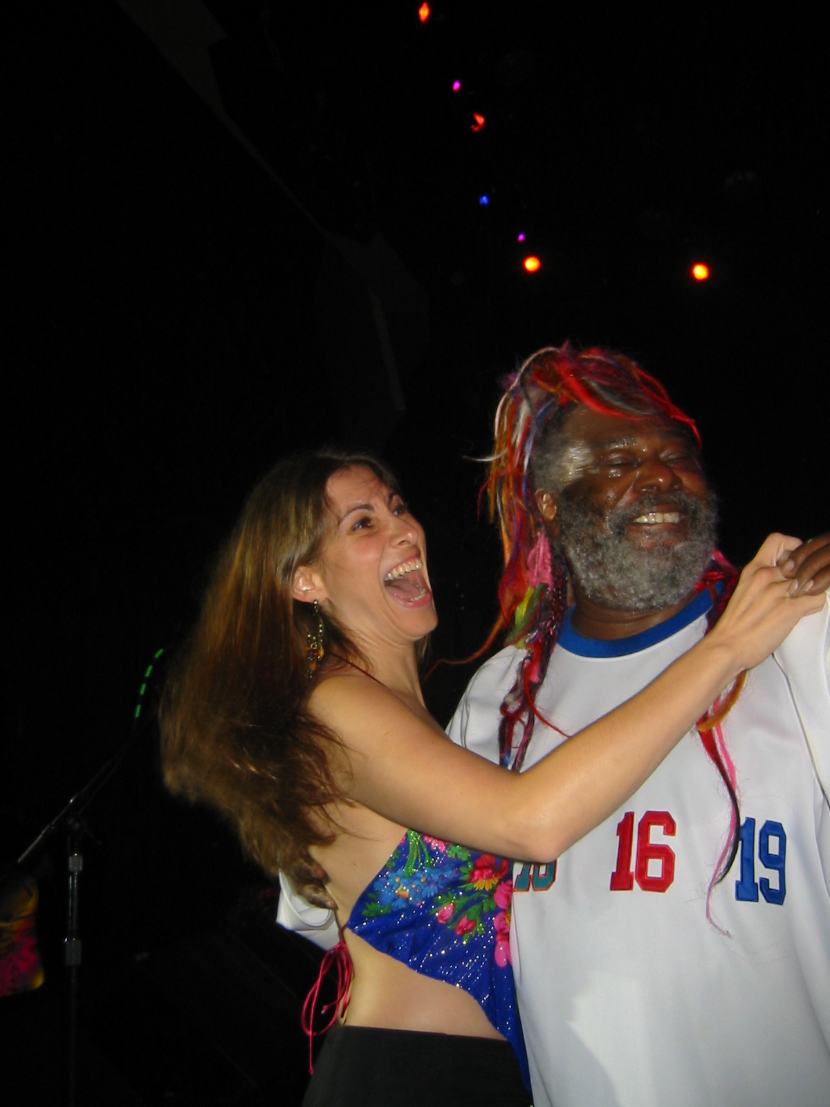 On stage with George Clinton