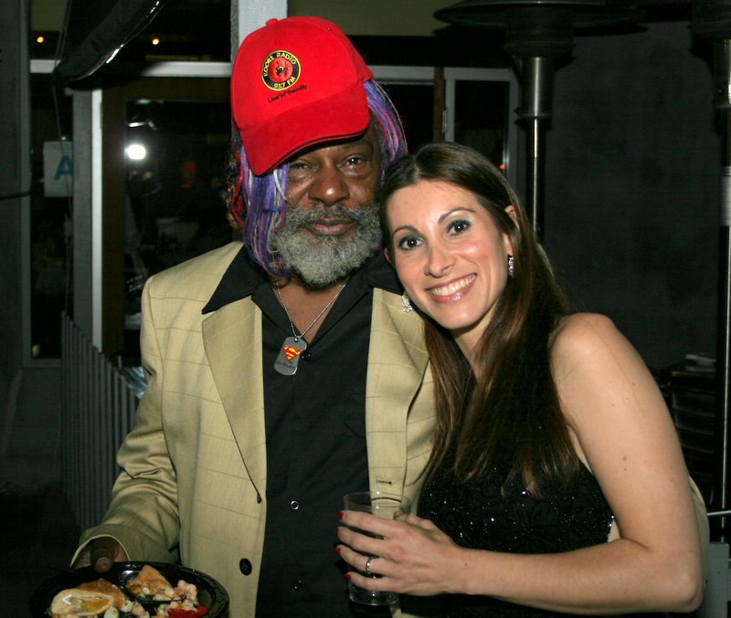 With George Clinton on the red carpet of CDRF Benefit