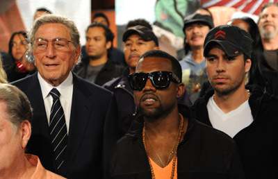 Tony Bennett, Enrique Iglesias and Kanye West