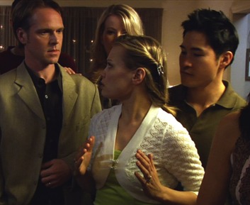 Still of Ryan Hollyman, Sandy Kellerman, Monica Dottor and Winson Won in The Engagement Party.