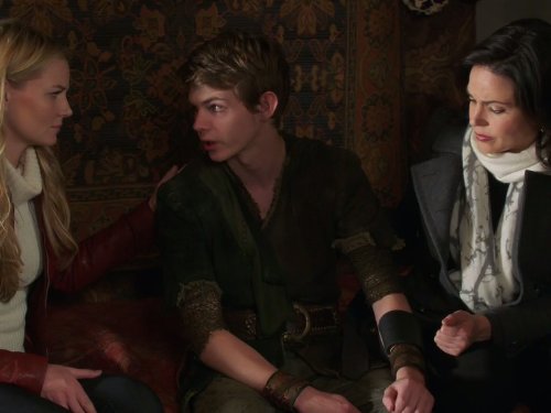 Still of Jennifer Morrison, Lana Parrilla and Robbie Kay in Once Upon a Time (2011)