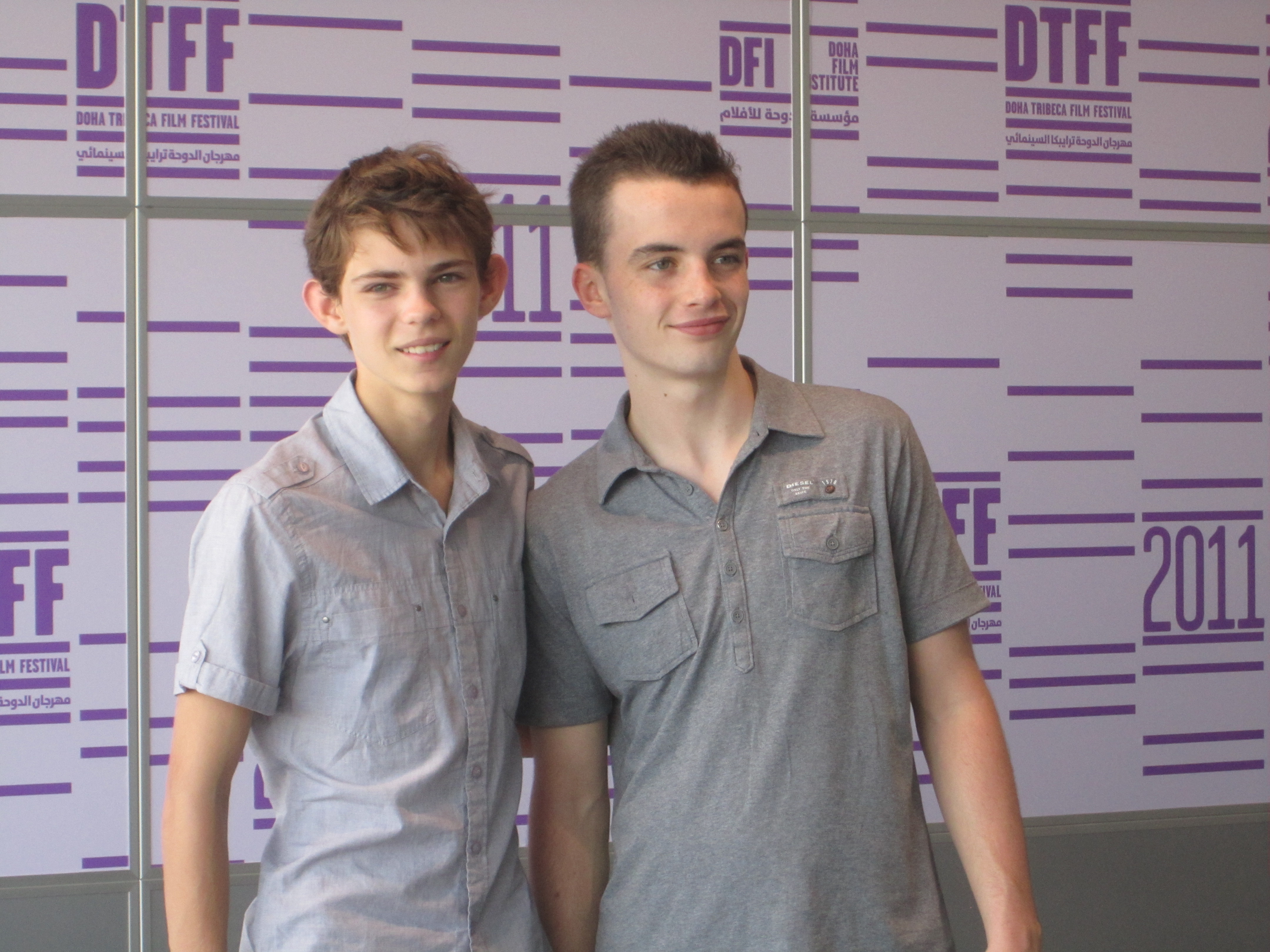 with Alex Etel at Doha Tribeca Film festival October 2011