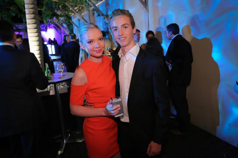 Emilia McCarthy and Evan Bird at the Maps To The Stars C Lounge after party
