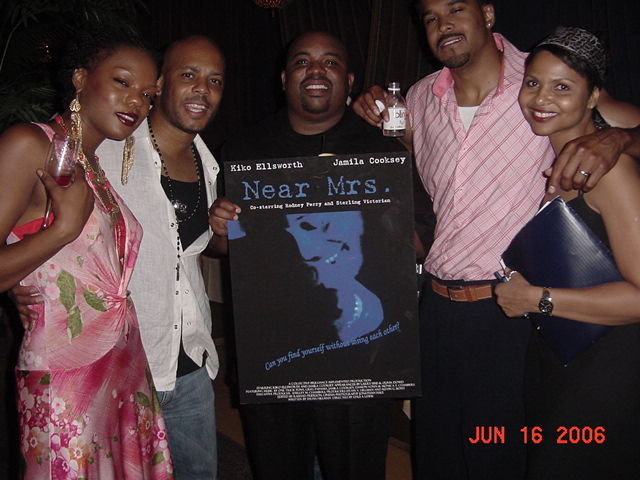 Hollywood Black Film Festival Party honoring Black Women in Film 2006 - Near Mrs. Cast & Crew: Jamila Cooksey (lead), Kevin G. Boyd (producer), Larry Sims (actor), Dale S. Lewis (director)and Sylvia V. Hillman (screenwriter, producer, co-director).