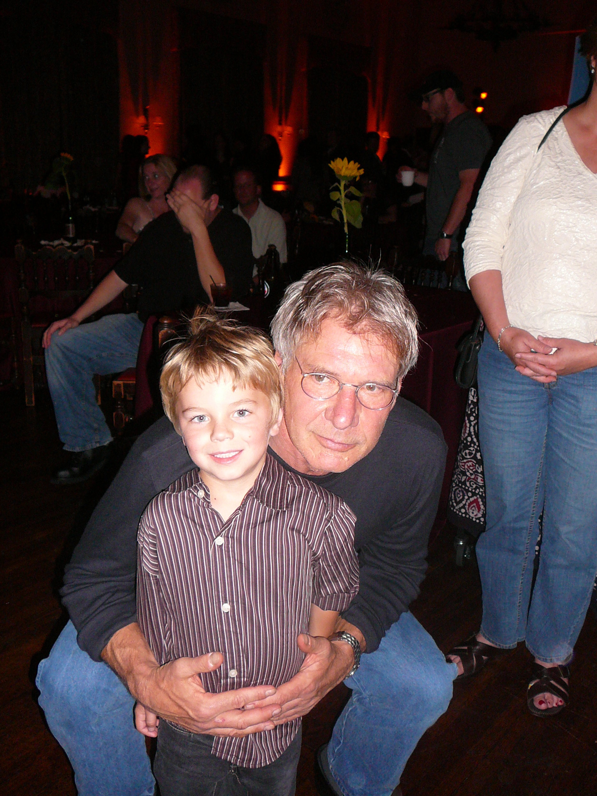 Maxwell with Mr. Harrison Ford at the Brothers & Sisters Wrap Party