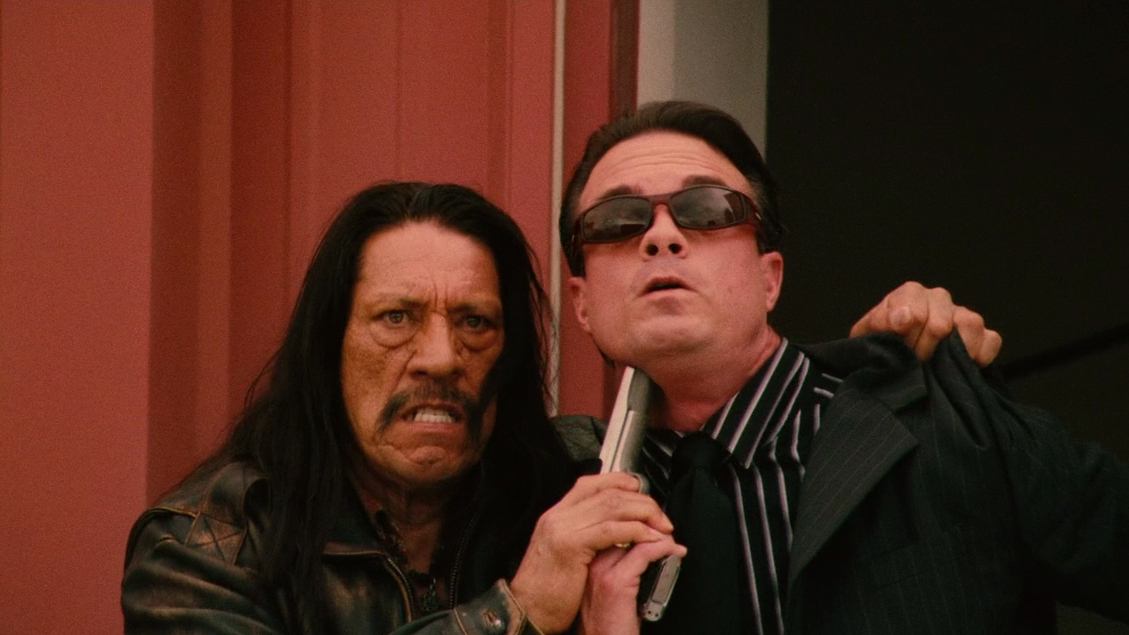 Danny Trejo and Scott Jefferies in Machete.