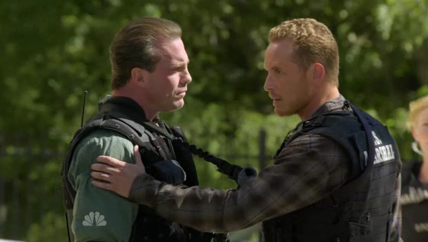 Cole Hauser and Scott Jefferies on NBC's Chase episode Betrayed.