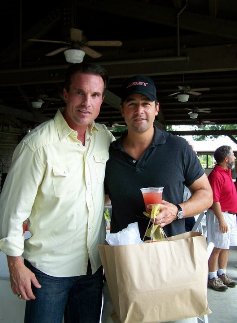 Kyle Chandler and Scott Jefferies at The Gridiron Heroes Golf Classic in Austin, TX.