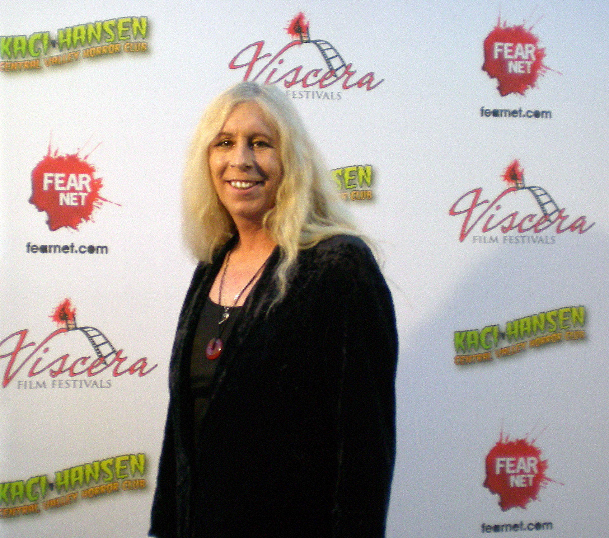 Theresa Marie Lynch at Viscera Film Festival 2011 where the trailer for Untitled Paranormal Project TBA was screened.