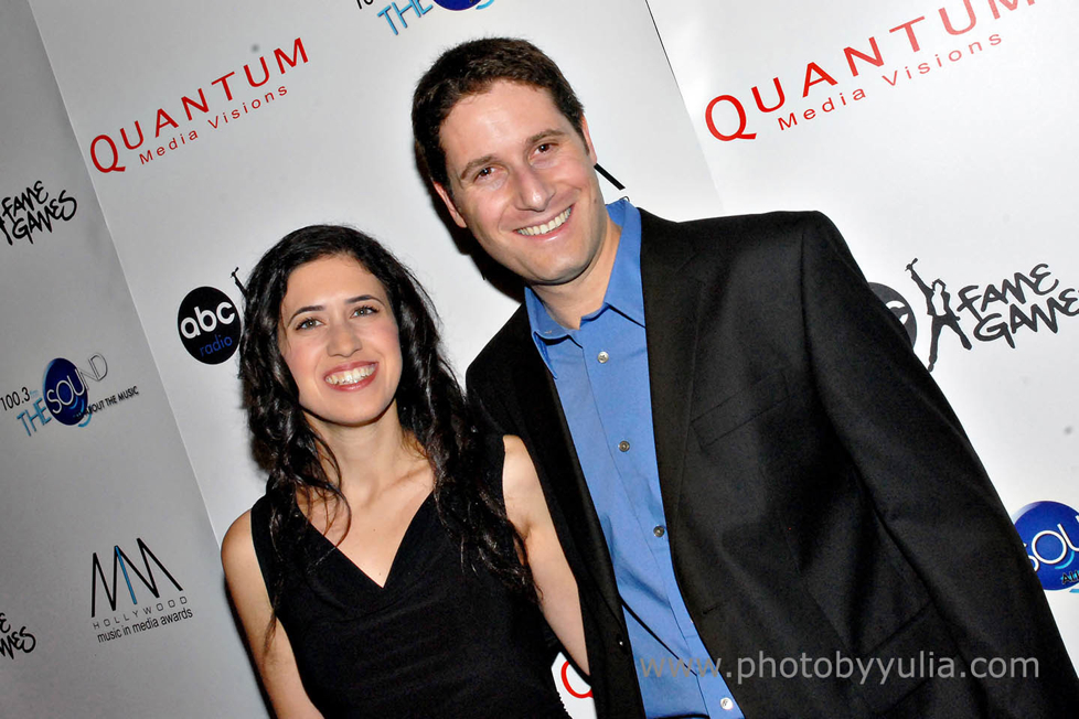 Iris Malkin & Assaf Rinde on the red carpet at the Hollywood Music in Media Awards