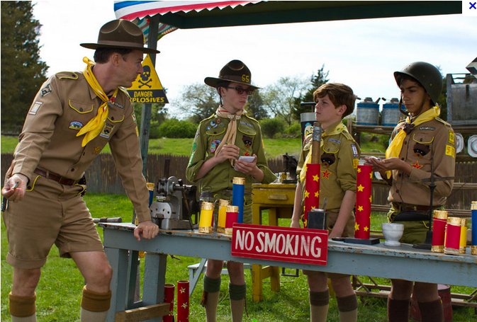 Still of Ed Norton and LJ Foley in Moonrise Kingdom