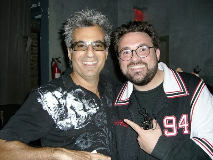 Elias Matar and Kevin Smith at Movie Askew Film Festival, after Elias was givin the Audience Choice Award for 