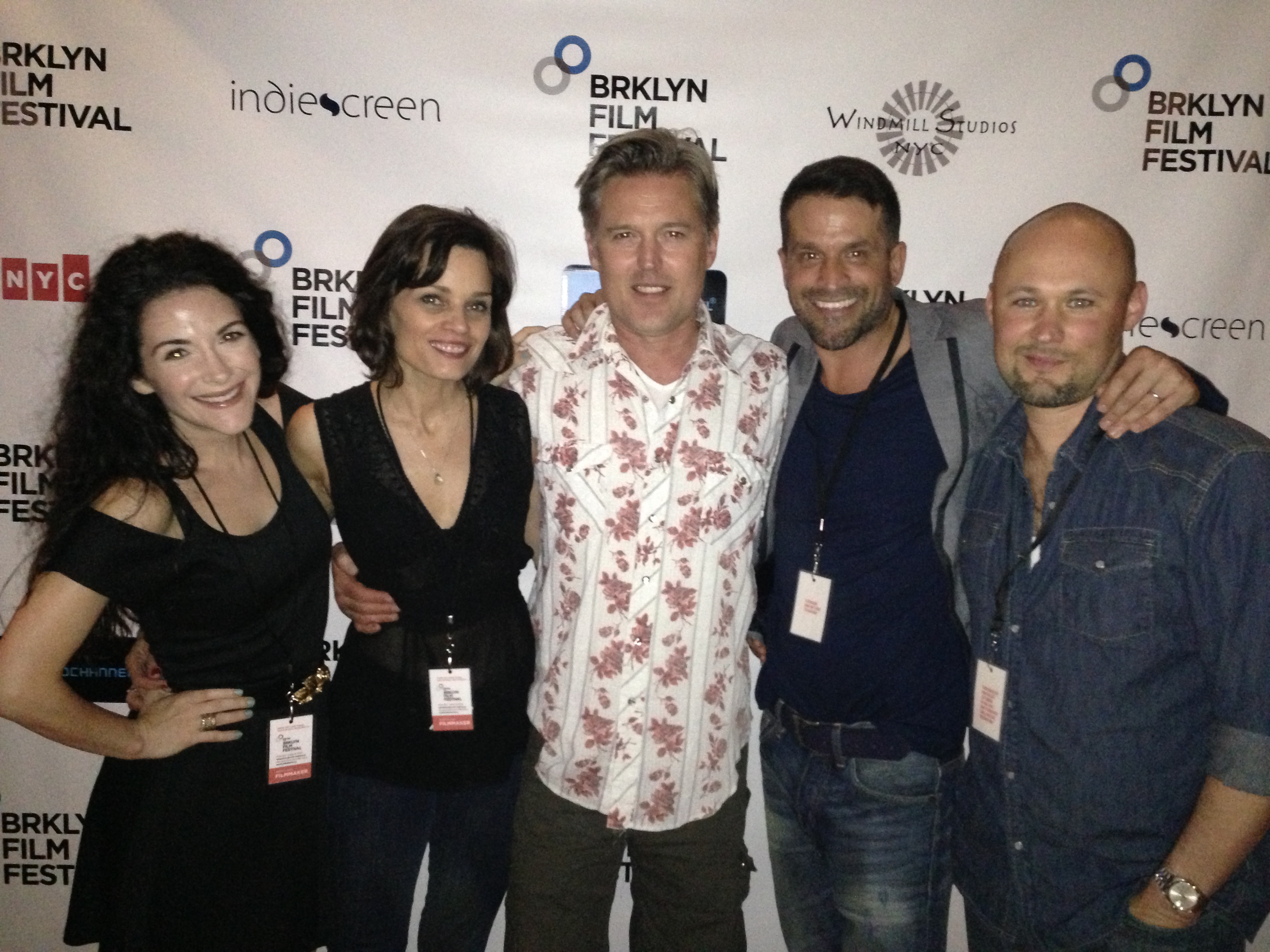 At the screening of 'The Demon Deep in Oklahoma' at the 2014 Brooklyn Film Festival.