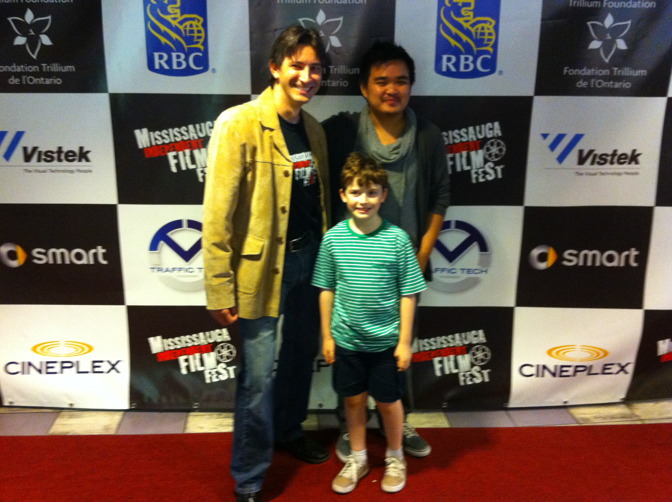 On the MIFF red carpet with my younger self, Luka Mihajlovic and director Kevin Saychareun of Ten