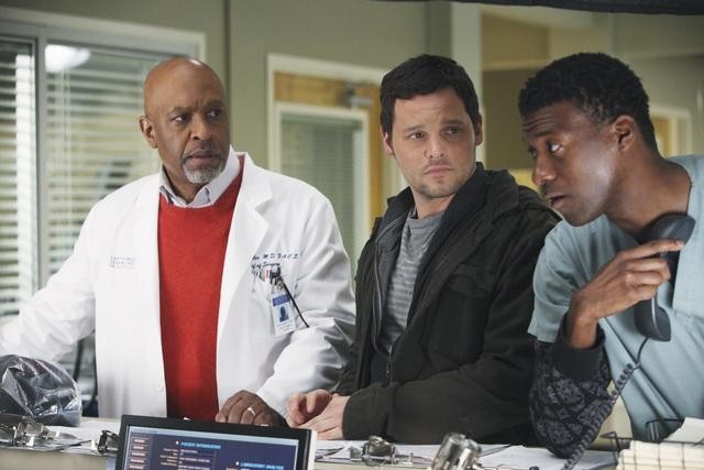 Still of Justin Chambers, Moe Irvin and James Pickens in Grei anatomija (2005)