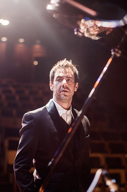 Tony Berchmans just before a CINEPIANO concert. São Paulo, Brasil, 2015.