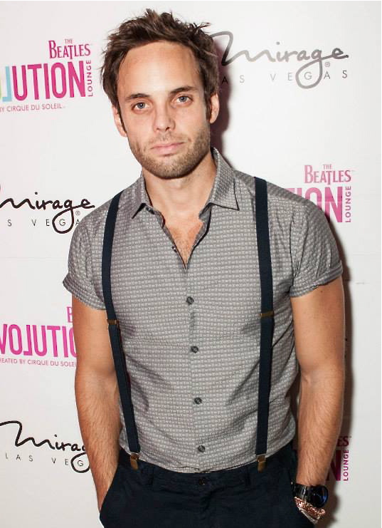 Justin Mortelliti arrives at his record release party for 'The Prince of April' at The Beatles Revolution Lounge in The Mirage Las Vegas